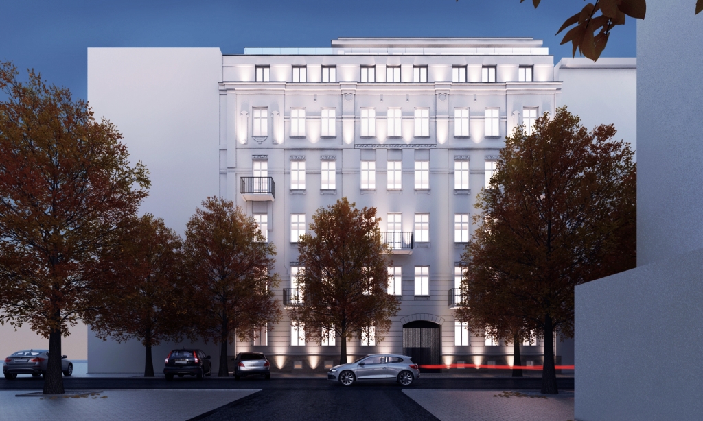 Tenament house extension - Warsaw, Poland, Architecture, design, exterior , visualizations, wizualizacje, architektura